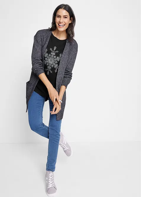 Maglia in puro cotone a maniche lunghe, bonprix