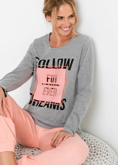 Pigiama con cotone biologico, bonprix