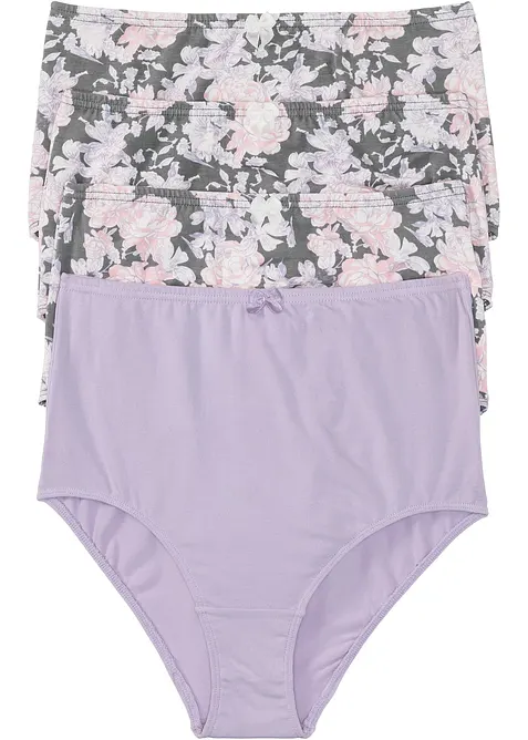 Slip a vita alta (pacco da 4), bonprix