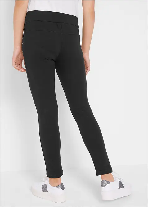Pantaloni elasticizzati in misto cotone biologico, bonprix