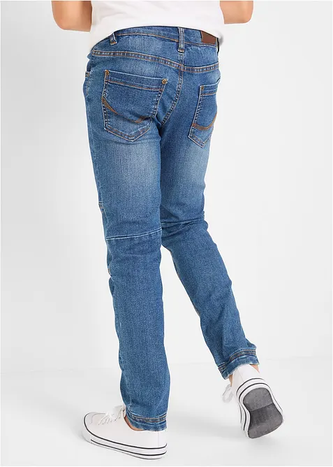 Jeans elasticizzati con rinforzo al ginocchio regular fit, straight, bonprix
