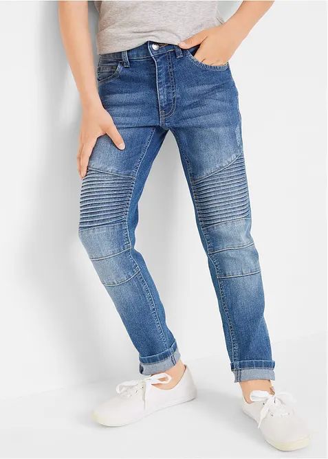Jeans skinny elasticizzati con vita regolabile, straight, bonprix