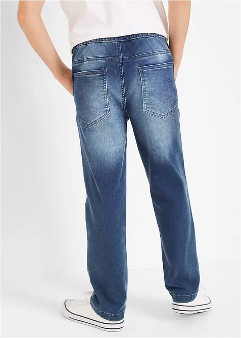 Jeans in felpa con elastico in vita regular fit, straight, bonprix