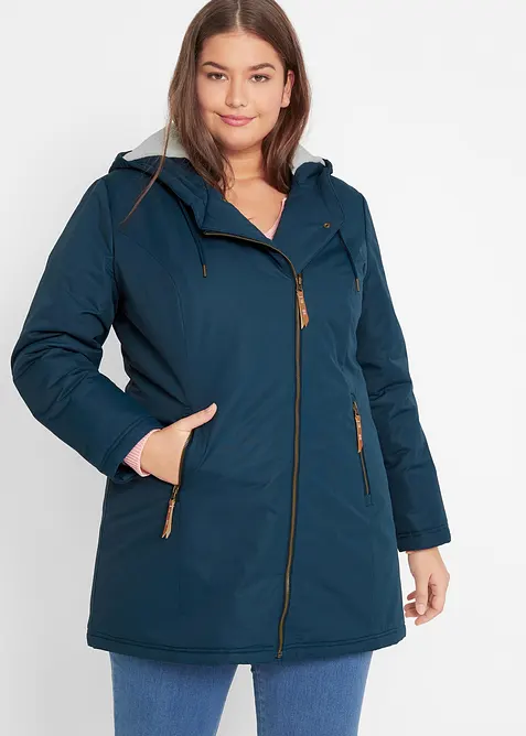 Giacca con fodera effetto peluche, bonprix