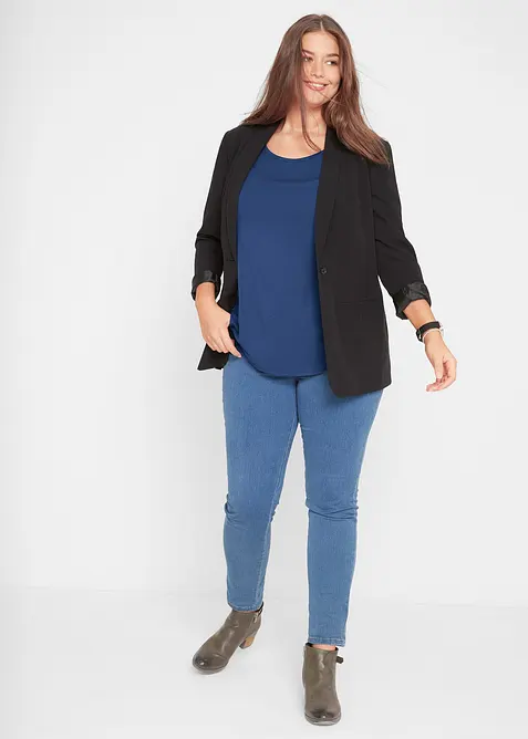 Maglia lunga in morbida viscosa, bonprix