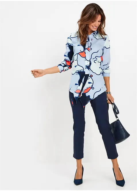 Pantaloni cropped in bengalina, bonprix