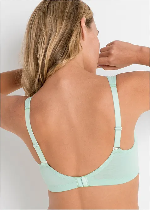 Reggiseno senza ferretto con cotone (pacco da 3), bonprix