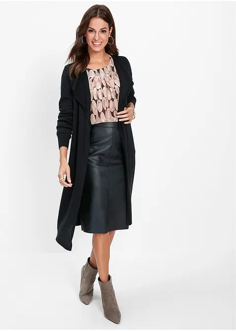 Cardigan lungo in misto cotone, bonprix