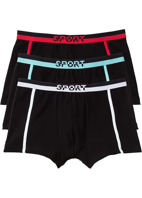 Boxer aderenti con cotone (pacco da 3), bonprix