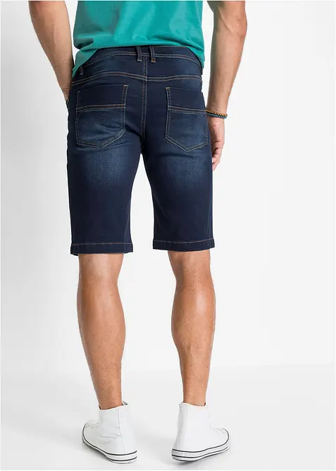 Bermuda di jeans in felpa con taglio comfort, regular fit, bonprix