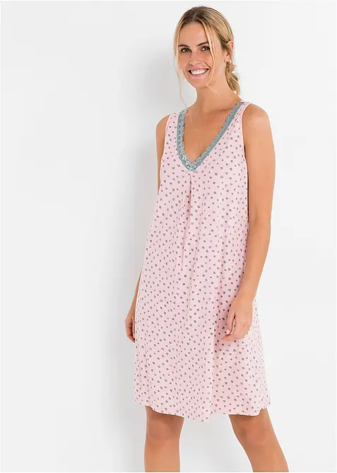 Camicia da notte corta in misto viscosa morbido, bonprix