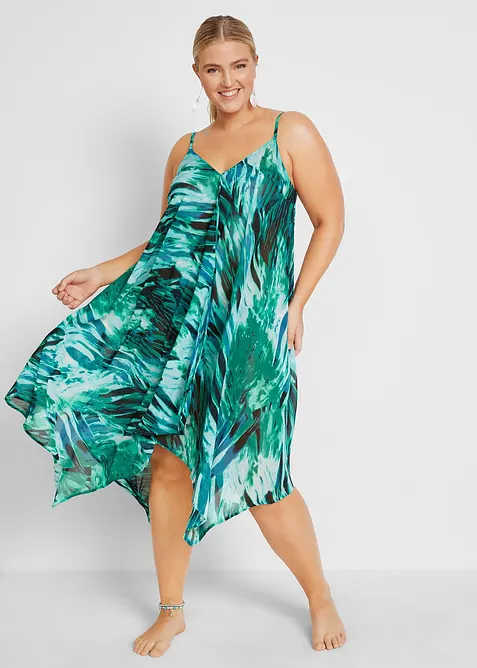 Abito copricostume lungo di chiffon, bonprix