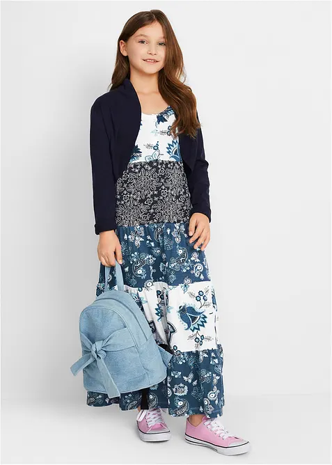 Abito lungo in jersey di puro cotone biologico, bonprix