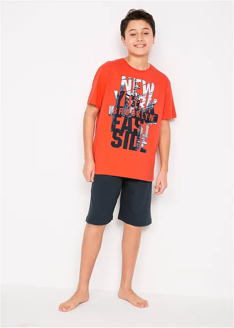 Pigiama corto in puro cotone (set 2 pezzi), bonprix