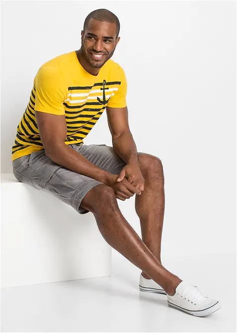 Bermuda in denim felpato, regular fit, bonprix