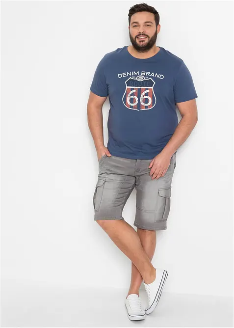 Bermuda in denim felpato, regular fit, bonprix