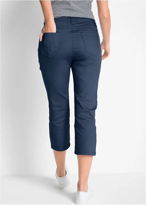 Jeans straight con cinta comoda, vita media, bonprix