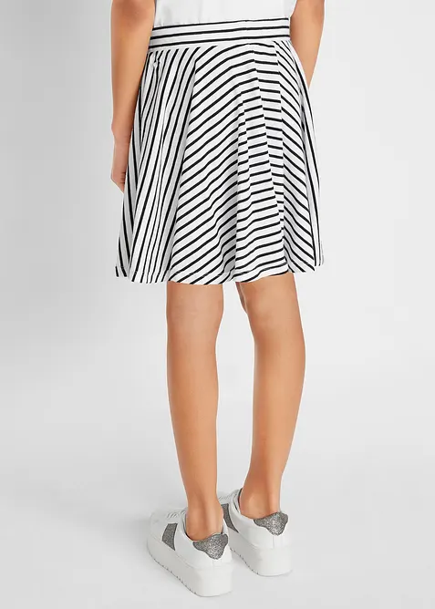 Gonna in jersey di puro cotone biologico (pacco da 2), bonprix