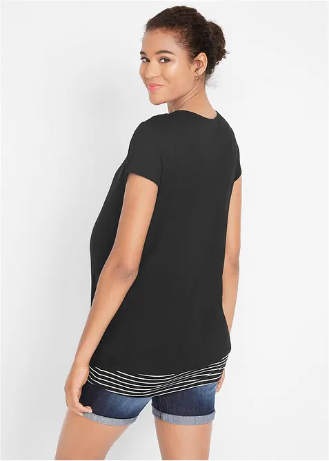 Maglia prémaman / da allattamento 2 in 1 in viscosa, bonprix