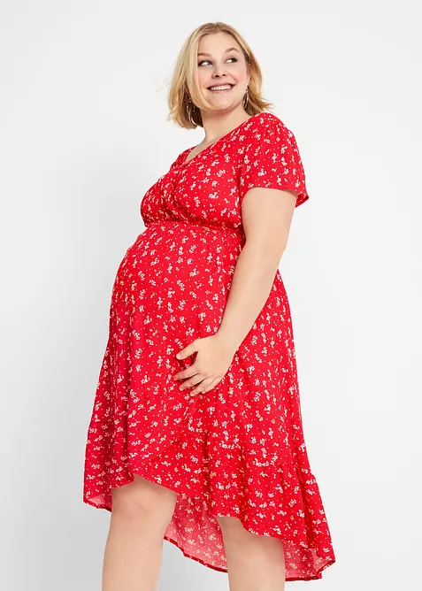 Abito pr&eacute;maman / da allattamento 2 in 1 in cr&ecirc;pe di viscosa, bonprix