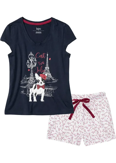 Pigiama estivo in puro cotone, bonprix