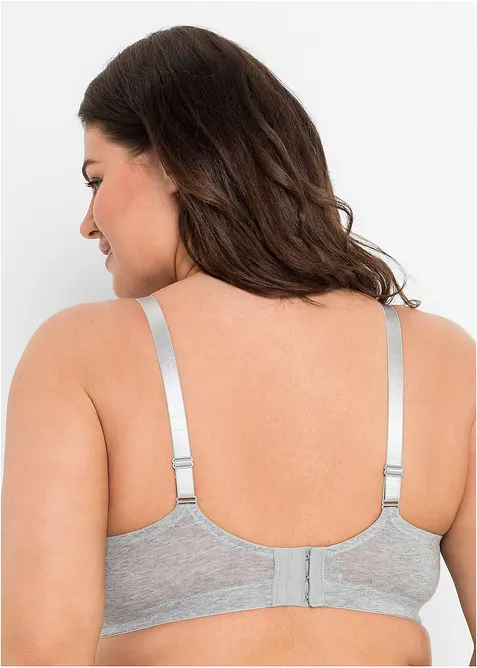 Reggiseno allattamento senza ferretto con cotone biologico (pacco da 3), bonprix
