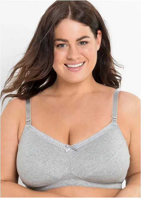 Reggiseno allattamento senza ferretto con cotone biologico (pacco da 3), bonprix