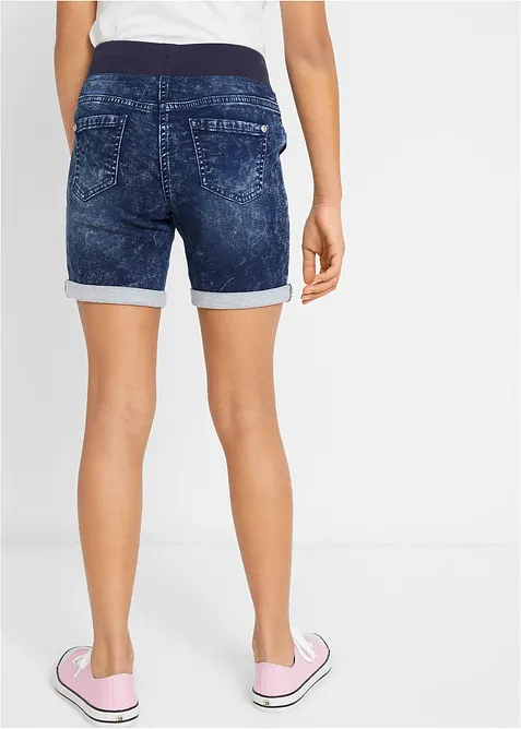 Shorts di jeans, vita media, bonprix