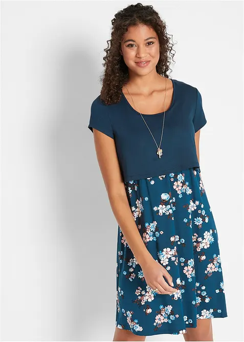 Abito di jersey pr&eacute;maman / da allattamento 2 in 1, bonprix