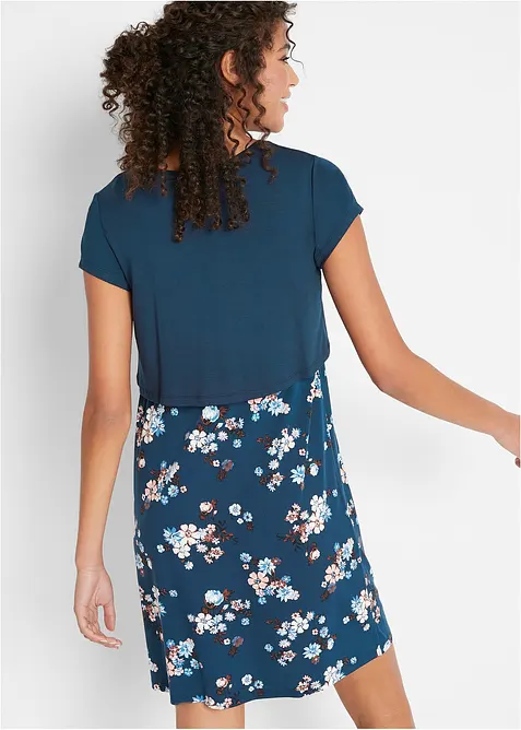 Abito di jersey pr&eacute;maman / da allattamento 2 in 1, bonprix