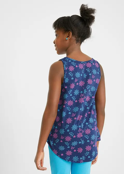 Top in misto cotone biologico elasticizzato (pacco da 2), bonprix