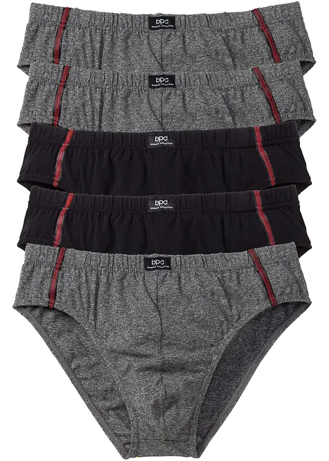 Slip alto con cotone (pacco da 5), bonprix