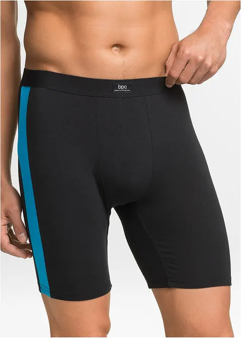 Boxer aderenti lunghi con cotone (pacco da 2), bonprix