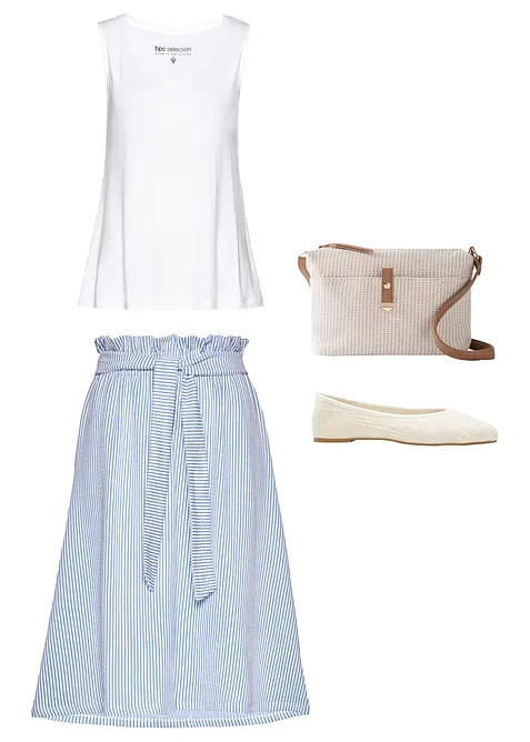 Borsa a tracolla in tessuto con dettaglio, bonprix