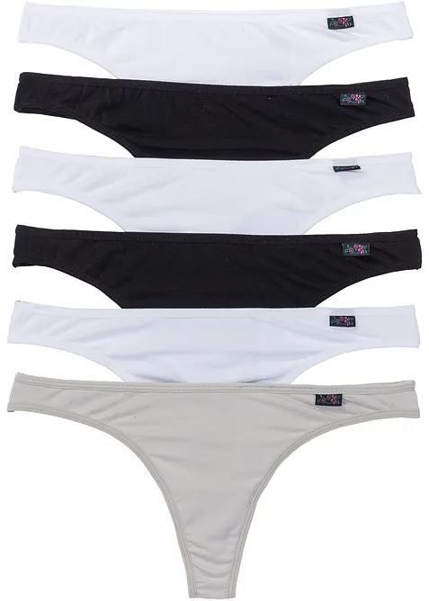 Perizoma con cotone biologico (pacco da 6), bonprix