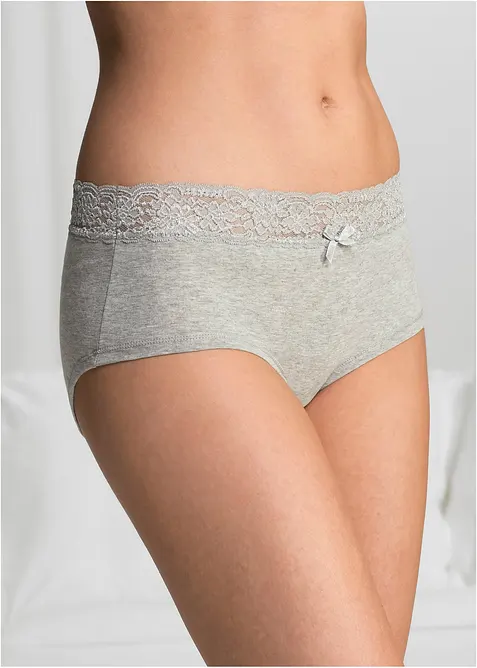 Culotte a vita alta (pacco da 4), bonprix
