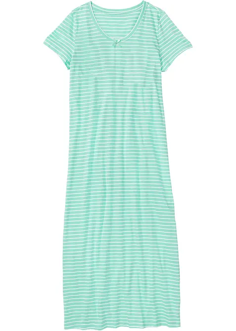 Camicia da notte lunga in puro cotone, bonprix