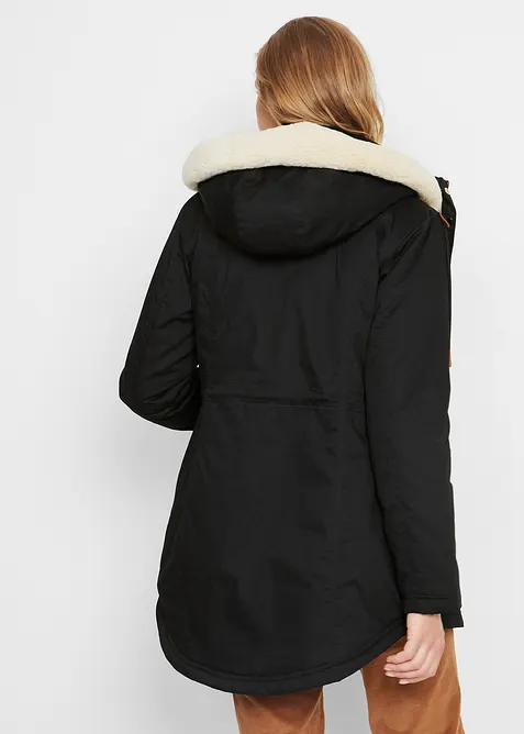 Parka imbottito con pelliccia sintetica, bonprix