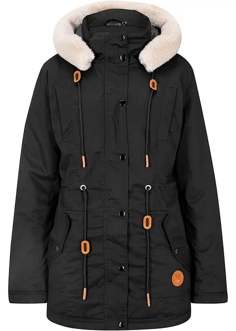 Parka imbottito con pelliccia sintetica, bonprix