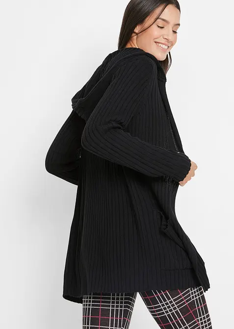 Cardigan con cappuccio, bonprix