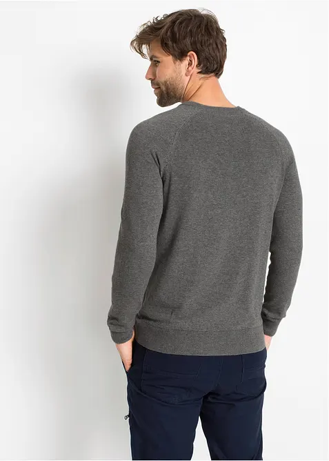 Maglione in filato fine di puro cotone (pacco da 2), bonprix
