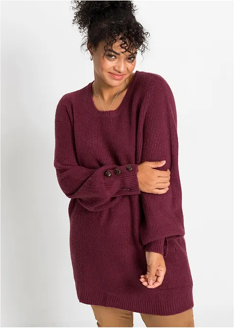 Maglione lungo con bottoni, bonprix