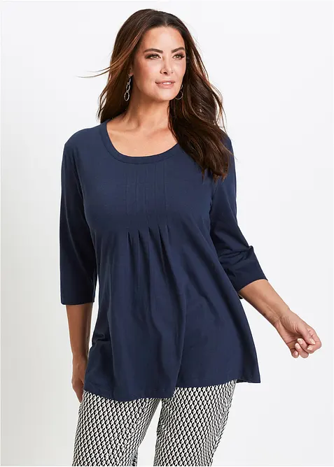 Maglia lunga in puro cotone, bonprix