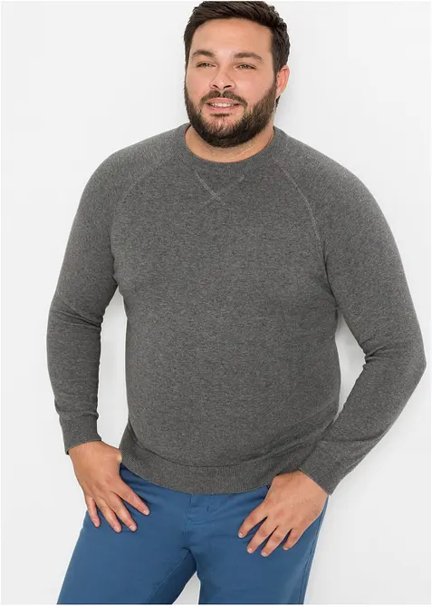 Maglione in filato fine di puro cotone (pacco da 2), bonprix