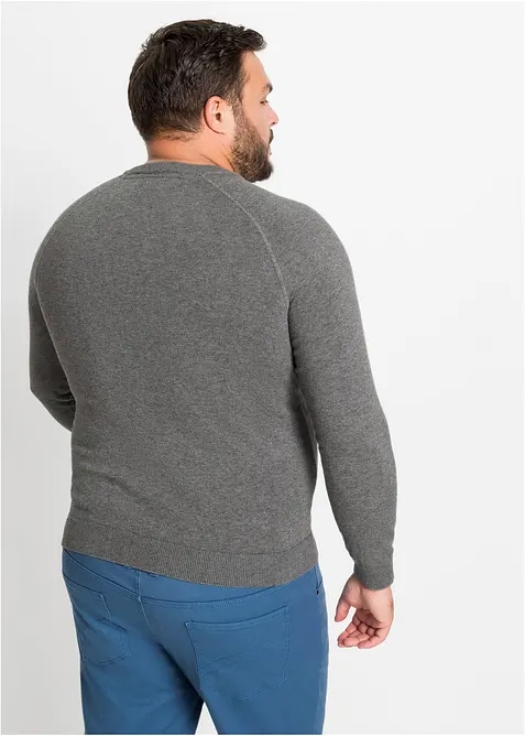 Maglione in filato fine di puro cotone (pacco da 2), bonprix