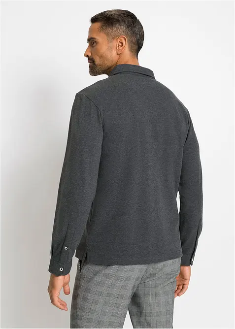 Polo  in piquet a maniche lunghe, bonprix