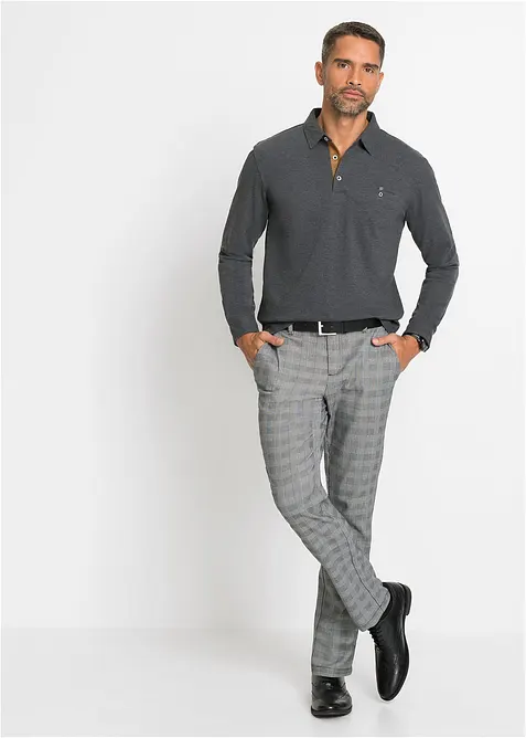 Polo  in piquet a maniche lunghe, bonprix