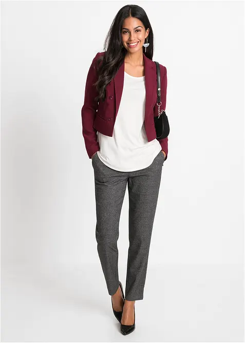 Pantaloni chino a quadri, bonprix