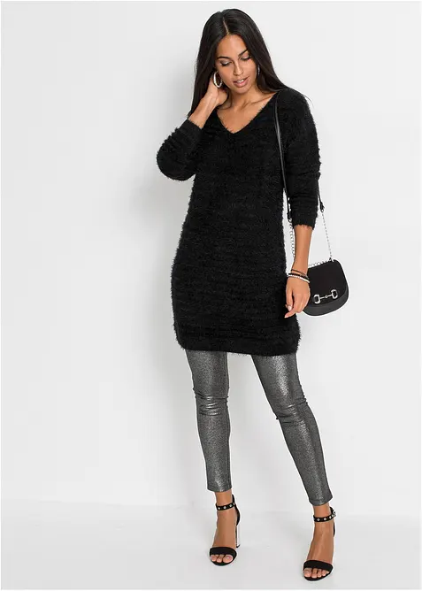 Abito lungo con pizzo, bonprix