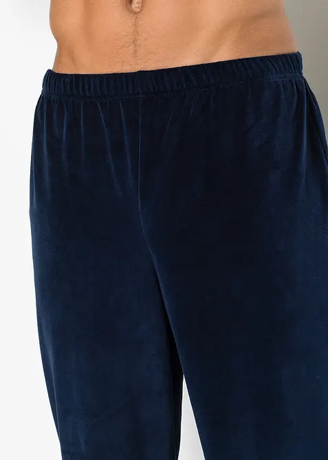 Pigiama in ciniglia morbida a maniche lunghe, bonprix